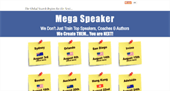 Desktop Screenshot of megaspeaker.com