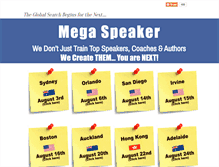 Tablet Screenshot of megaspeaker.com